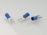 Gabelkabelschuh M4 blau 0,25-1,0mm² PVC teilisoliert