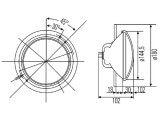 HELLA 1A3 003 370-047 Hauptscheinwerfer Deutz-Fahr R2 Bilux