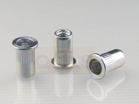 M8 x 20 Masterfix Nietmutter Rundschaft 3.0 - 5.5 Alu