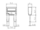 3 x Mini Messersicherung 10A rot