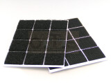 48 Klettbandpads selbstklebend 25 x25 mm Haken &...