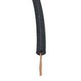 Textilumflochtenes Zündkabel 7 mm schwarz 2 Ohm