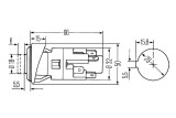 HELLA 6HF 001 579-011 Warnblink-Druckschalter 12V - rund