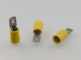 Flachstecker 6,3 mm 4-6 mm² Iso-Crimp PVC gelb