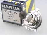 NARVA H4 Halogen Glühlampe 24V 75/70W P43t...