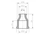 HELAVIA Gummi Staubschutzkappe Verteiler/Zündspule 14 mm