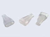 Isoliertülle schräg PVC 6.3 transparent für Flachstecker staubdicht