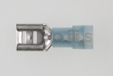 Flachsteckhülse 6,3mm blau 1,5-2,5mm² Nylon teilisoliert