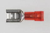 Flachsteckhülse 6,3mm rot 0,5-1,5mm² Nylon...