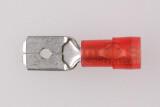 Flachstecker 6,3mm 0,5-1,5qmm Iso-Crimp Nylon rot