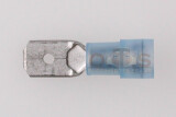 Flachstecker 6,3mm 1,5-2,5qmm Iso-Crimp Nylon blau
