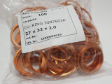 5 x Kupfer Dichtring 27x32x2 DIN 7603 Form A
