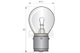 Glühlampe Nebelscheinwerfer 12V 45W Ba21s 41x61