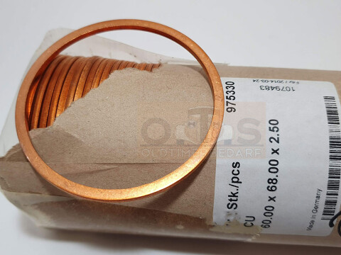 Kupfer Dichtring 60x68x2,5 DIN 7603 Form A