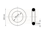 Dichtring / O-Ring 190 x 5 mm NBR 70 DIN 3771