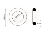 Dichtring / O-Ring 138 x 4 mm NBR 90 DIN 3771