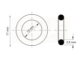 Dichtring / O-Ring 12 x 2,5 mm NBR 70 DIN 3771