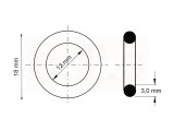 Dichtring / O-Ring 12 x 3 mm NBR 70 DIN 3771