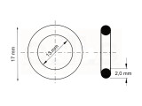 Dichtring / O-Ring 13 x 2 mm NBR 70 DIN 3771