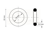 Dichtring / O-Ring 16 x 3 mm NBR 70 DIN 3771