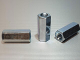 M10x40 mm Distanzmuffe Distanzmutter Sechskant galv....