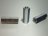 M10x50 mm Verbindungsmutter Distanzmuffe 6-kant verzinkt