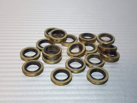 5,21 x 8,68 x 1,22 Bonded Seal Schraubendichtung Stahl NBR