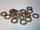 8,5 x 13,4 x 1,0 Bonded Seal Schraubendichtung Stahl NBR