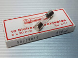 Glasrohrsicherung 0,5 A 500mA 5x20mm F flink