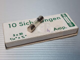 Radio Glasrohrsicherung 4A 5x20mm F flink