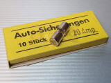 Glasrohrsicherung 20A 6,3x16mm bis 32V