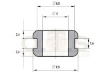 NBR Kabeldurchführung Montageloch Ø 6,4mm...