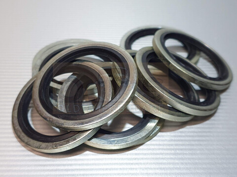 Bonded Seal (USIT-Ring) 33,89 x 42,80 x 3,25 mm Stahl/NBR selbstzentrierend