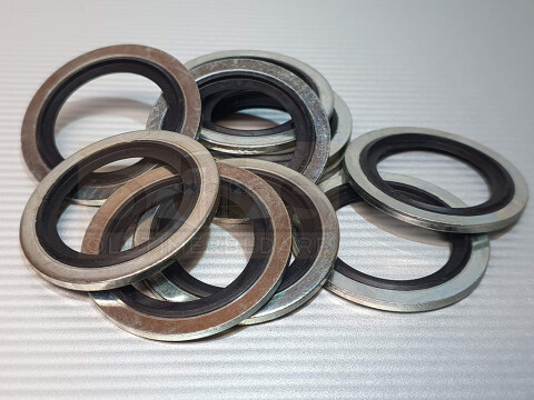 Bonded Seal (USIT-Ring) 26,7 x 35,0 x 2,00 mm Stahl/NBR selbstzentrierend