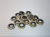 4,5 x 7,0 x 1,0 Bonded Seal Schraubendichtung Stahl NBR...