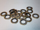 6,7 x 10 x 1,0 Bonded Seal Schraubendichtung Stahl NBR...