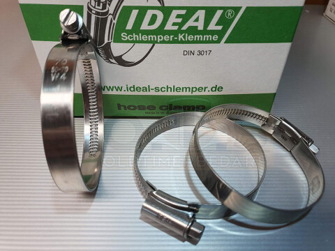 IDEAL Schlauchschelle W4 Edelstahl 50-70 mm, 12mm Band