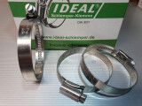 IDEAL Schlauchschelle W4 Edelstahl 50-70 mm, 12mm Band