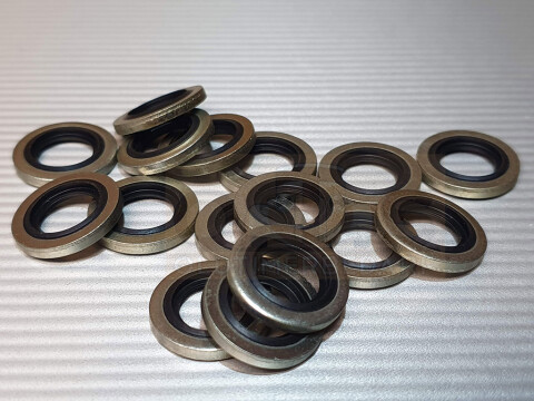 Bonded Seal (USIT-Ring) 10,37 x 15,88 x 2,03 mm 1/8" Stahl/NBR selbstzentrierend