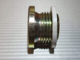 DIN908 Verschluss-Schraube R 3/8 mit Bund gelb vz