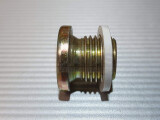 DIN908 Verschluss-Schraube R 1/4 mit Bund gelb vz