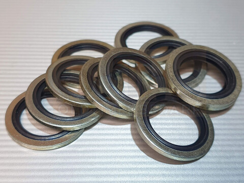 Bonded Seal (USIT-Ring) 21,54 x 28,58 x 2,03 mm 1/2" Stahl/NBR selbstzentrierend