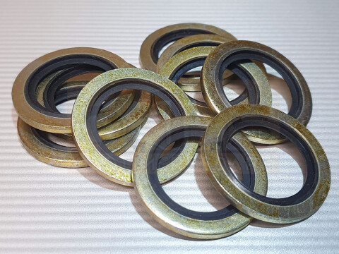 Bonded Seal (USIT-Ring) 23,49 x 31,75 x 2,34 mm 5/8" Stahl/NBR selbstzentrierend