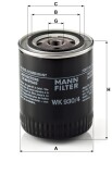 MANN Filter WK 930/4 Kraftstoff-Filter