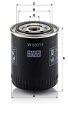 MANN Filter W 930/11 Ölfilter