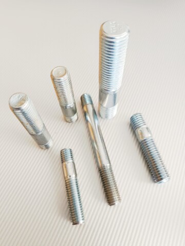 M6 x 25 mm Stiftschraube Stehbolzen DIN 939 Stud Bots Stahl verzinkt