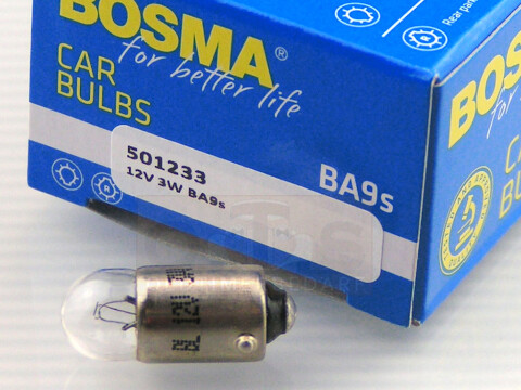 Glühlampe 12V 3W Ba9s 8,5x22 NOS