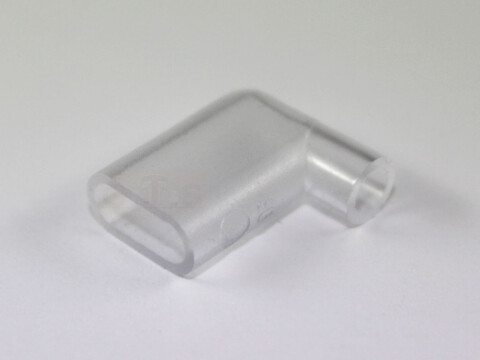 Isoliertülle für 90° Winkel-Flachsteckhülse PVC 6.3 transparent