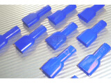 Isolationstülle für Flachsteckhülse PVC ISO 6,3 blau
