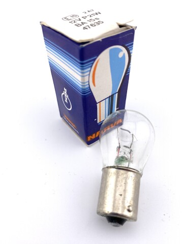 Narva Signallampe 12V 21W BA15s - 25x47 E-geprüft NOS